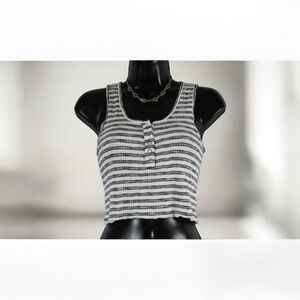 AE CROPPED HENLEY
TANK TOP